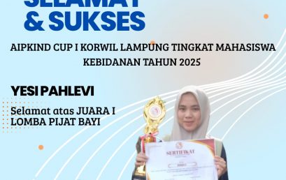 SELAMAT & SUKSES ATAS JUARA 1 DAN 2 TERFAVORIT AIPKIND CUP I KORWIL LAMPUNG